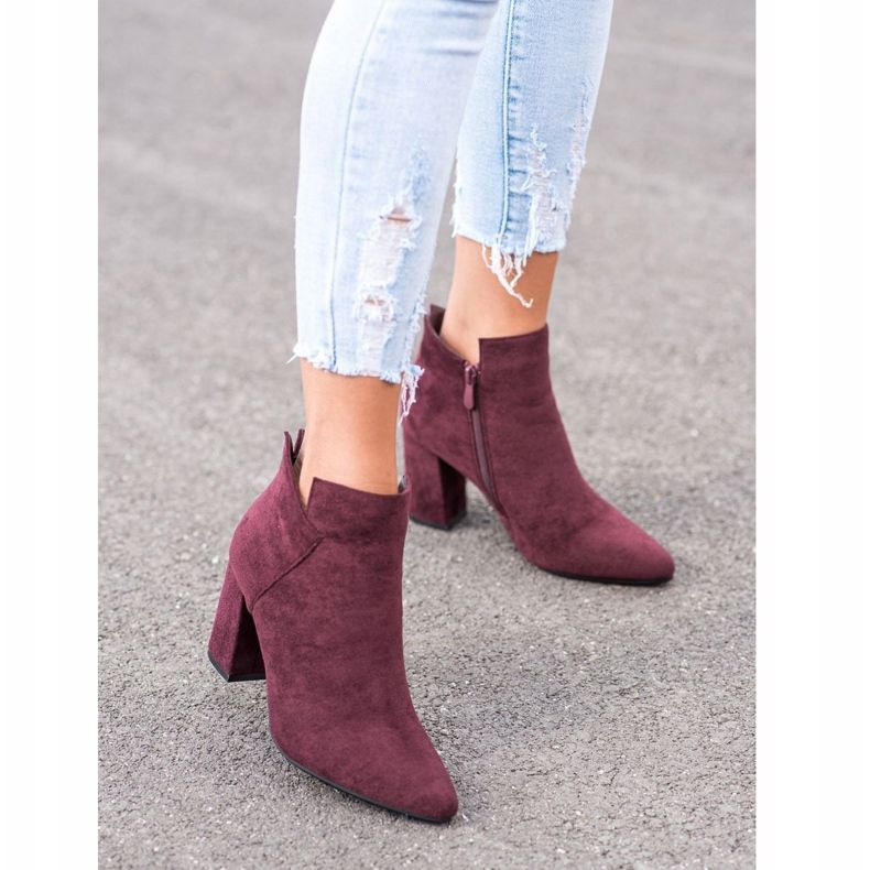 Botas altas VINCEZA vermelho 2