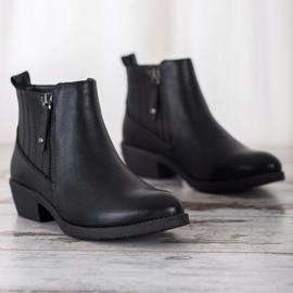 Bella Paris Botas quentes com zíper preto 2