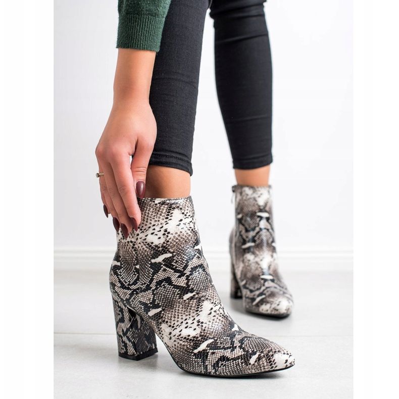 Goodin Boots In Spitz Snake Print multicolorido 1