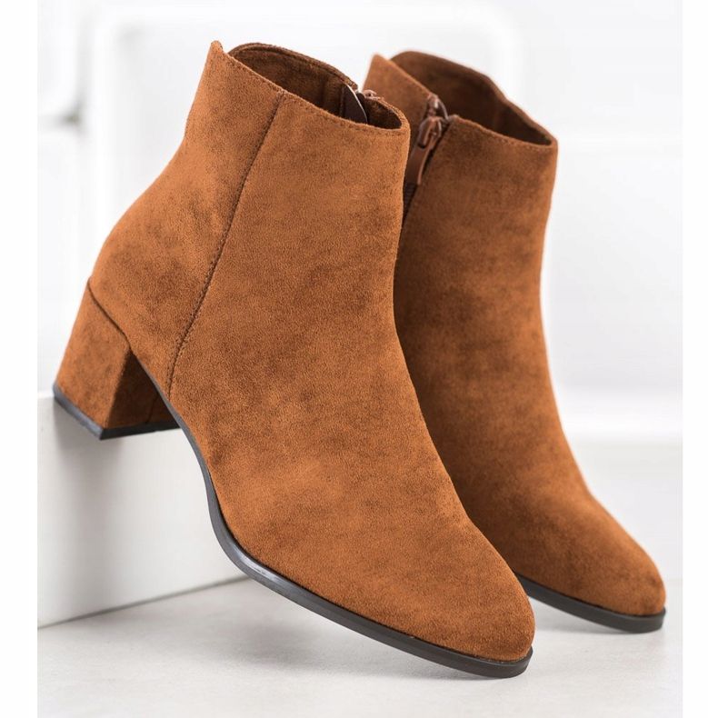 Sergio Leone Botas femininas com isolamento marrom 1