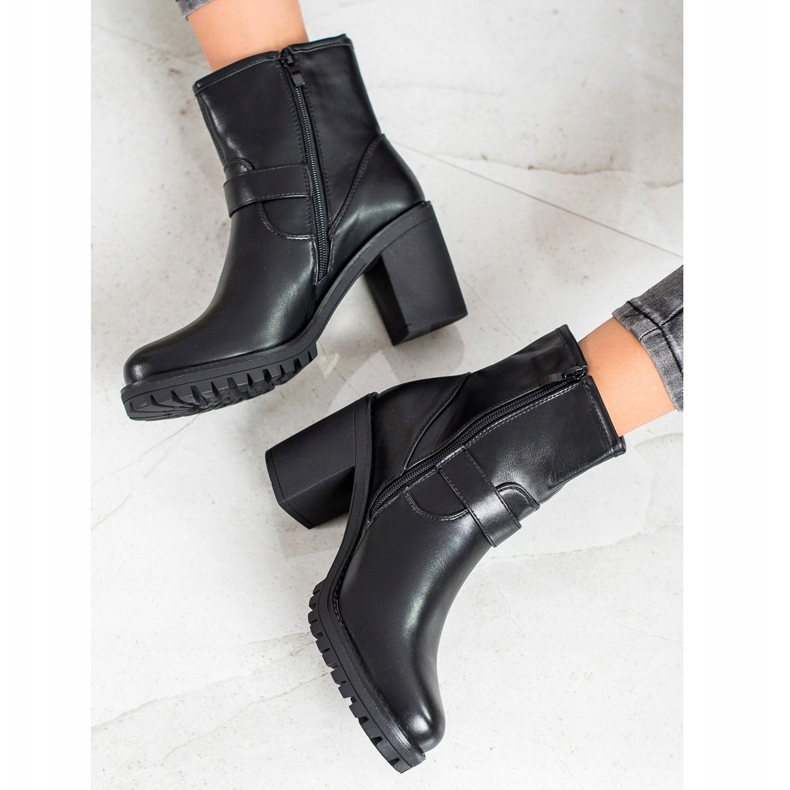 Marquiz Botas Pretas Com Fivela preto 2