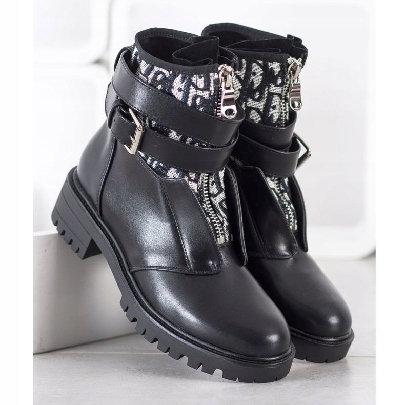 Seastar Sacos de zíper na moda preto 2 Seastar Sacos de zíper na moda preto 2