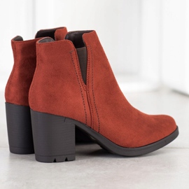 M.Daszyński Botas casuais em uma postagem marrom laranja 1