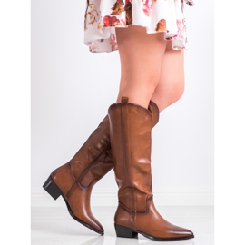 Seastar Botas de cowboy clássicas castanho 1