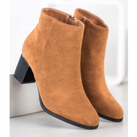 SHELOVET Botas Camel Camurça castanho amarelo 1