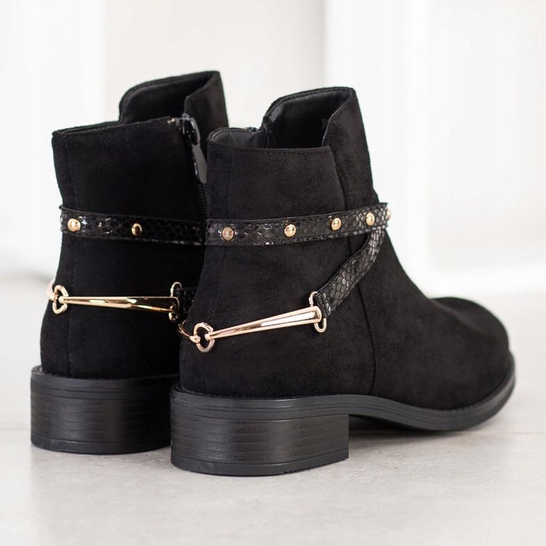 Bestelle Botas pretas elegantes preto 1