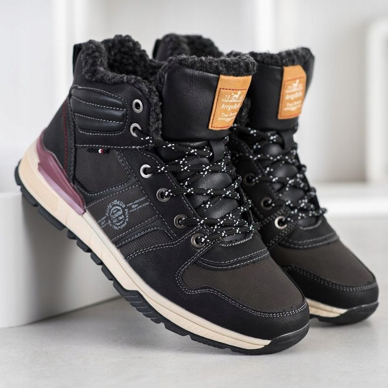 Arrigo Bello Sapatos de trekking pretos 1