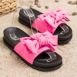 Seastar Chinelos com laço rosa 1
