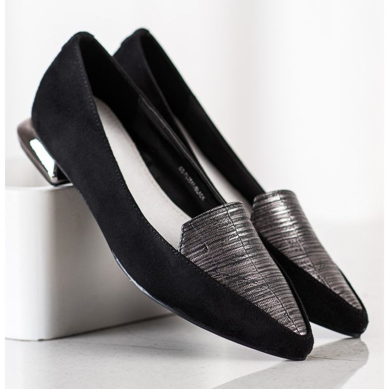 Goodin Bombas elegantes no Spitz preto 2