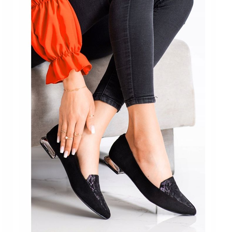 Goodin Bombas elegantes no Spitz preto 1