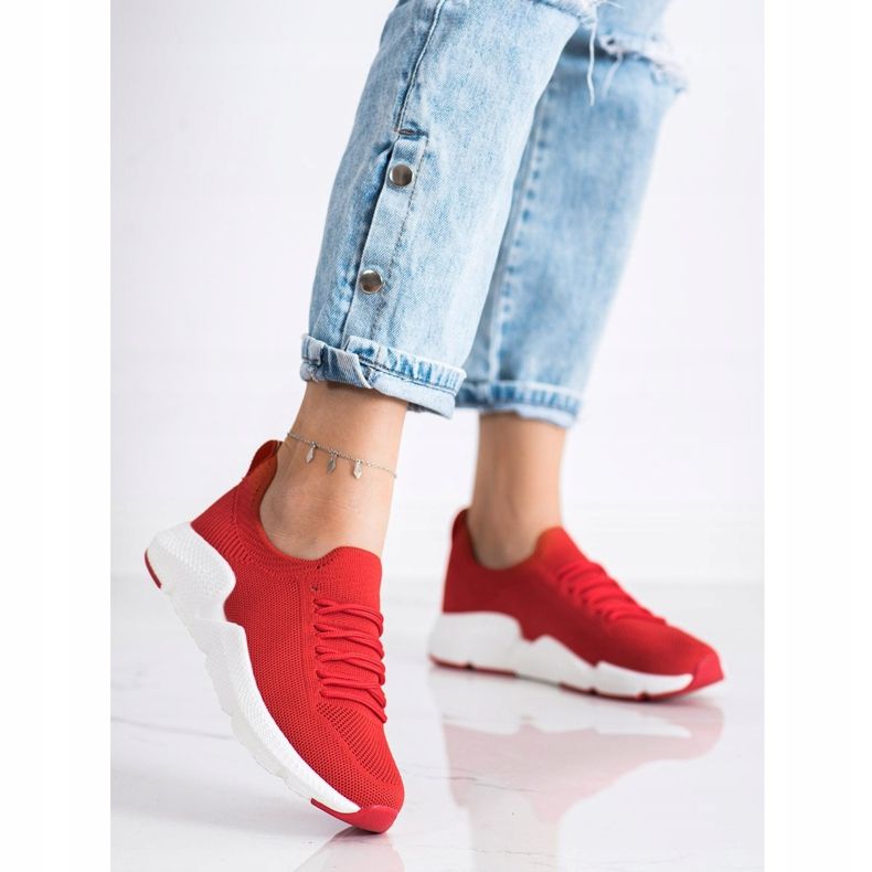 Tênis feminino Big Star DD274580 vermelho 2