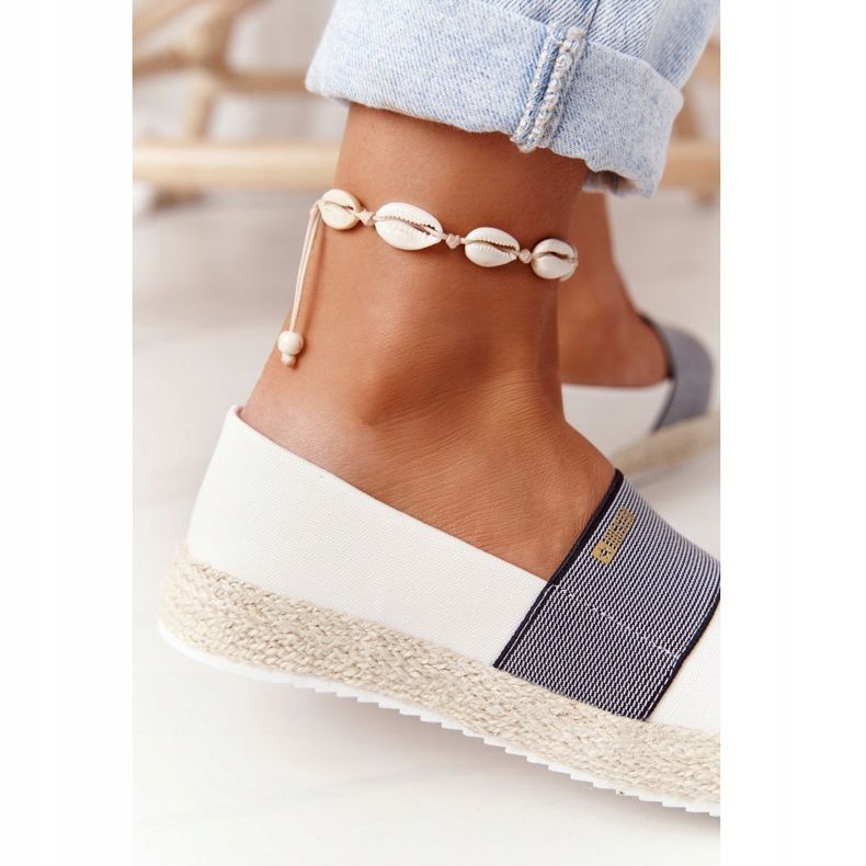 Alpercatas com sola trançada Big Star HH274480 Branco 1 Alpercatas com sola trançada Big Star HH274480 Branco 1