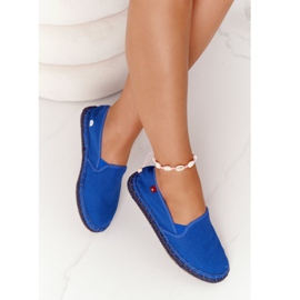 Big Star DD274A136 Alpercatas azuis marinho em sola trançada azul marinho 2