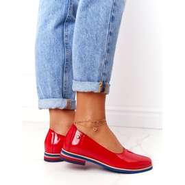 Sapatos de Couro Lacados Maciejka 05035-08 Vermelho 2