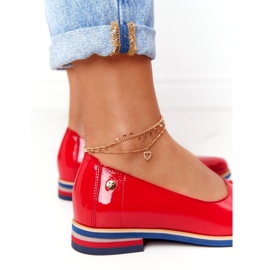 Sapatos de Couro Lacados Maciejka 05035-08 Vermelho 1