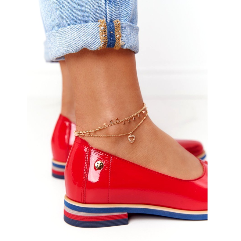 Sapatos de Couro Lacados Maciejka 05035-08 Vermelho 1