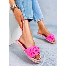 Chinelos femininos fúcsia CK159 Fushia rosa 2
