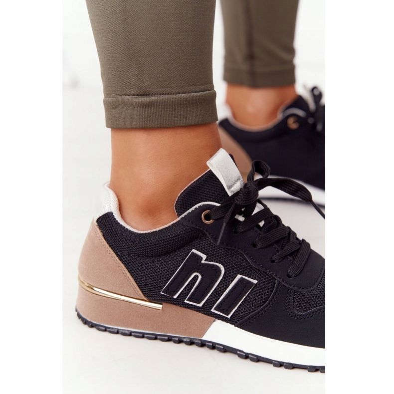 Calçado desportivo feminino Ténis Black Maddie castanho preto 1