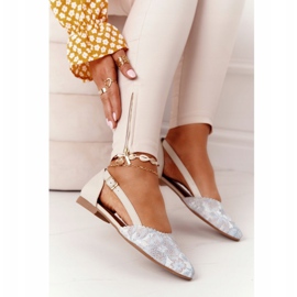 Couro Maciejka 4972A-04 Bailarinas Bege 2