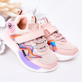 Apawwa Calçados infantis esportivos tênis rosa salto salto 2