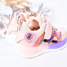 Apawwa Calçados infantis esportivos tênis rosa salto salto 1