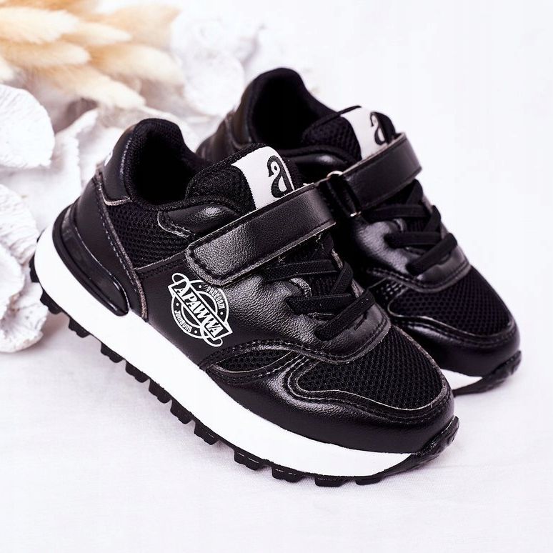 Apawwa Calçados infantis esportivos tênis preto Skatepark 2