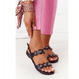 S.Barski Sandálias Com Jatos S. Barski 541-52 Pretas preto 2