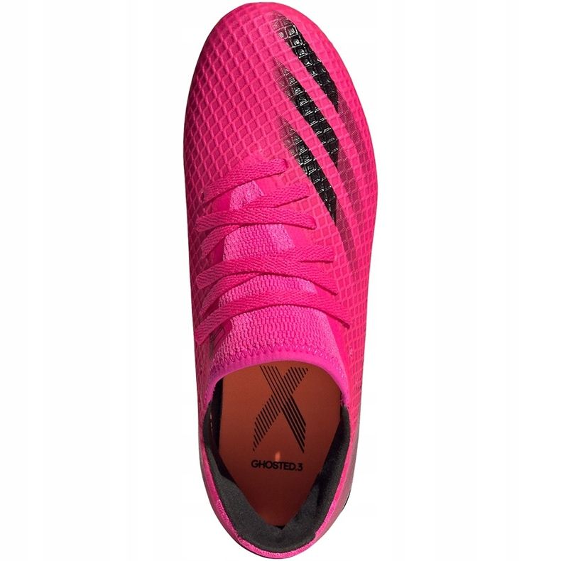 Chuteiras Adidas X Ghosted.3 Fg Jr FW6935 rosa rosa 1