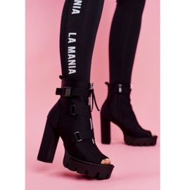 PS1 Botas femininas tornozelo open toe black gladios preto 1 PS1 Botas femininas tornozelo open toe black gladios preto 1