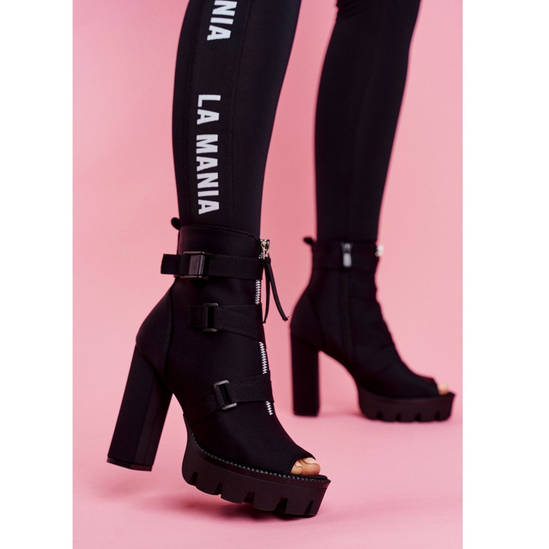 PS1 Botas femininas tornozelo open toe black gladios preto 1 PS1 Botas femininas tornozelo open toe black gladios preto 1