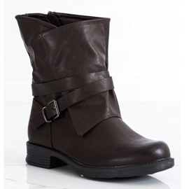 Seastar Trabalhadores de couro ecológico marrom escuro castanho 1