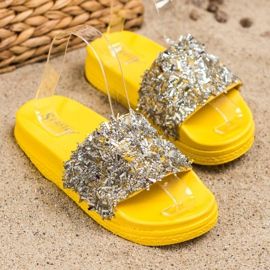 Seastar chinelos de cristal da moda prata 1 Seastar chinelos de cristal da moda prata 1