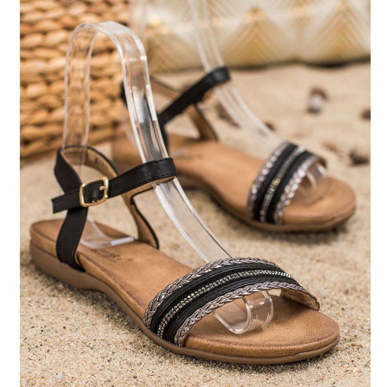 S. BARSKI Sandálias Pretas por S.BARSKI preto 1