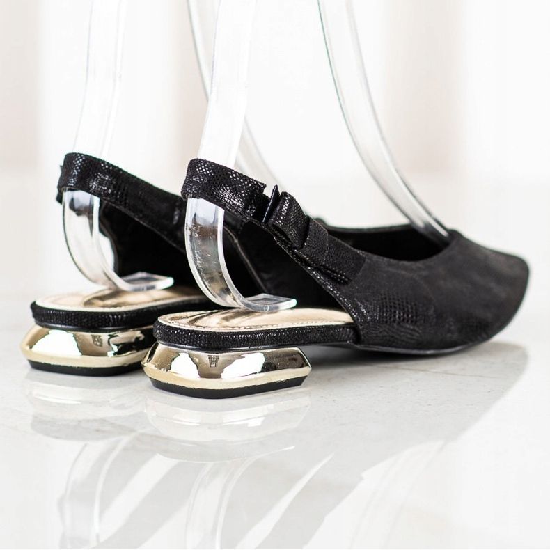 Goodin Bombas elegantes no Spitz preto 1