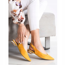 Goodin Bombas elegantes no Spitz amarelo 1