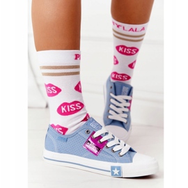 Tênis Openwork Feminino Big Star FF274037 Azul 2