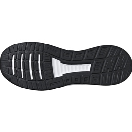 Sapatos masculinos cinza Adidas Runfalcon F36200 branco 5