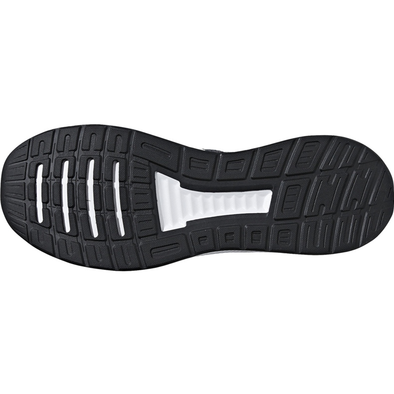 Sapatos masculinos cinza Adidas Runfalcon F36200 branco 5
