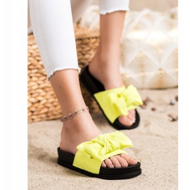 Seastar Chinelos com laço amarelo 2