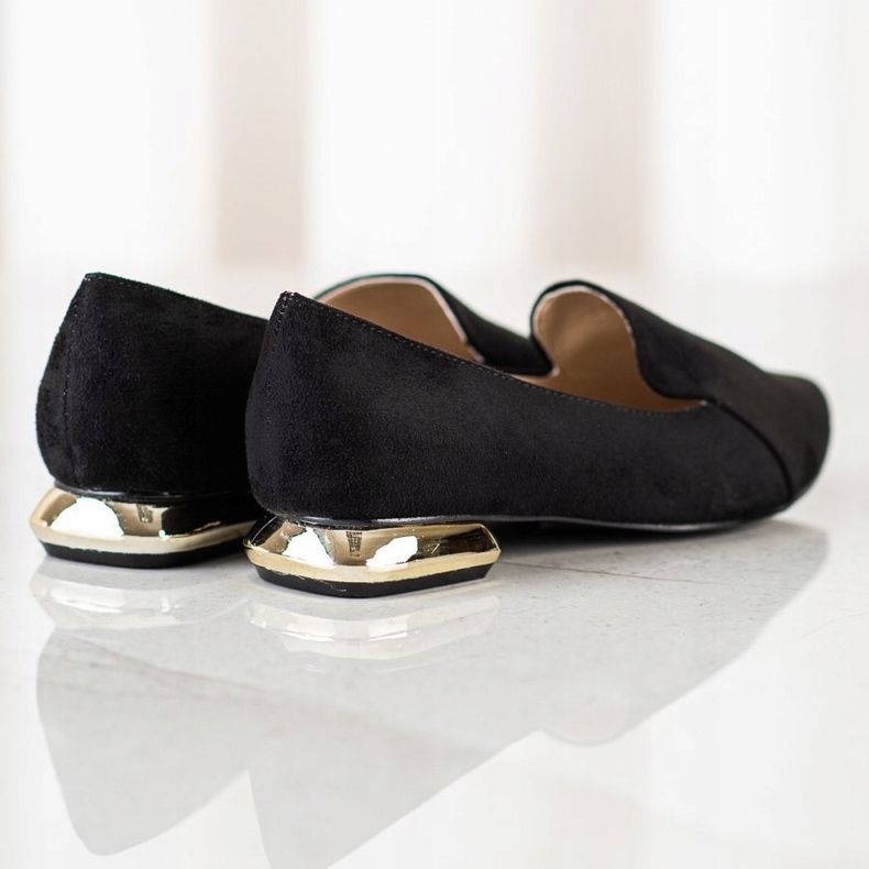 Goodin Bombas com Salto Dourado preto 1