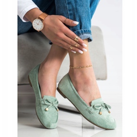 Anesia Paris Mocassins Com Arco verde 2