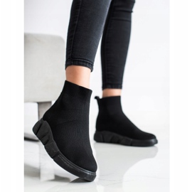 SHELOVET Tênis Slip-On Pretos 1