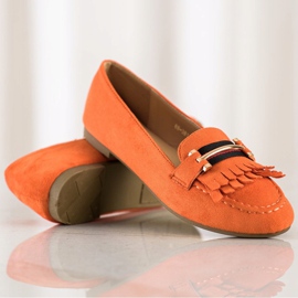 Anesia Paris Mocassins elegantes laranja 1