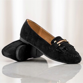 Anesia Paris Mocassins elegantes preto 1