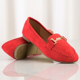 Anesia Paris Mocassins elegantes vermelho 1