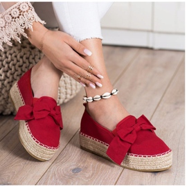 SHELOVET Alpercatas vermelhas com arco vermelho 1