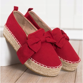 SHELOVET Alpercatas vermelhas com arco vermelho 2