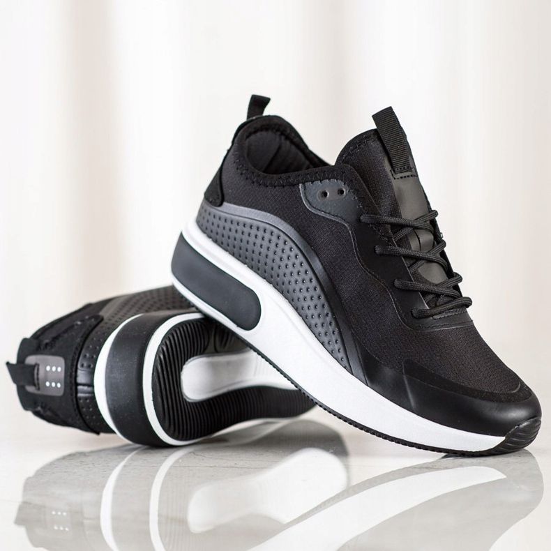 SHELOVET Tênis esportivos na plataforma preto 1