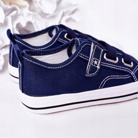 EVE Tênis infantil com velcro azul marinho Vingadores 1