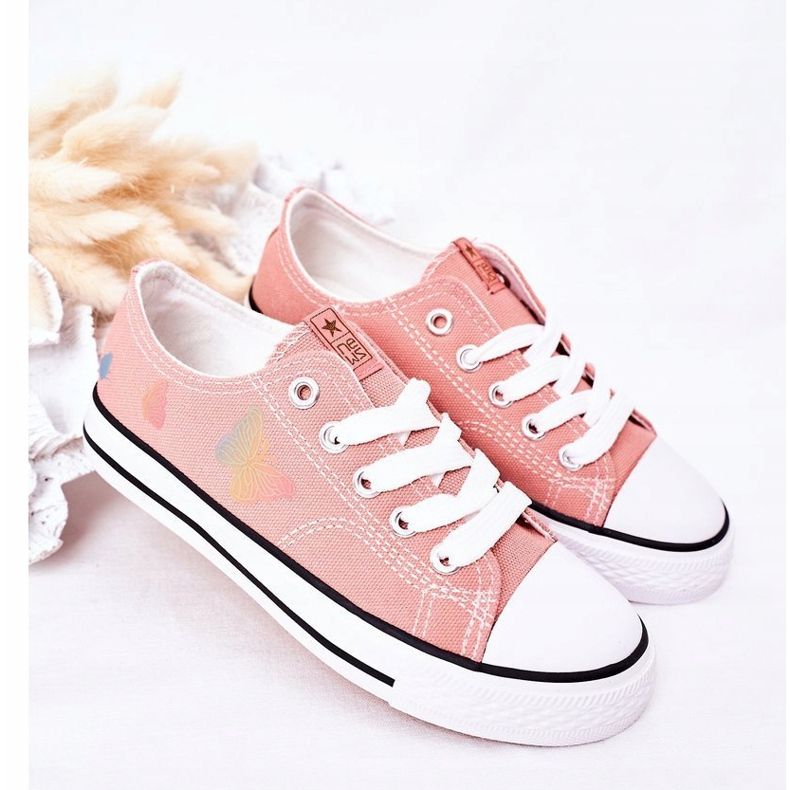 EVE Tênis infantis com borboletas rosa contos de fadas 1